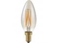 Ledlamp kaars 4W goud 2200 K