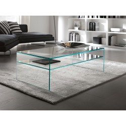 Glazen salontafel Milano Plus 130 x 80 x 42 cm