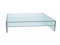 Glazen salontafel 120 x 70 cm