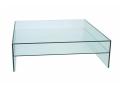 Glazen salontafel 100 x 100 cm