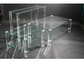 Glazen sidetable 40 x 120 cm
