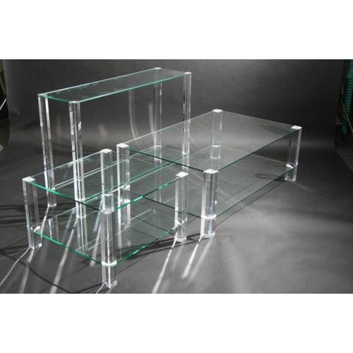 Glazen sidetable 40 x 120 cm